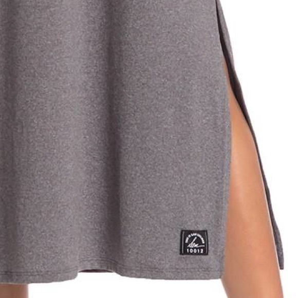 NWOT SAM EDELMAN GRAY MESH RACERBACK DRESS SIZE LARGE - Picture 4 of 4